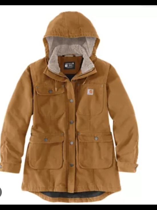Carhartt Jackets & Blazers - Carhartt Women's Hooded Sherpa-Lined Work Jacket - Medium